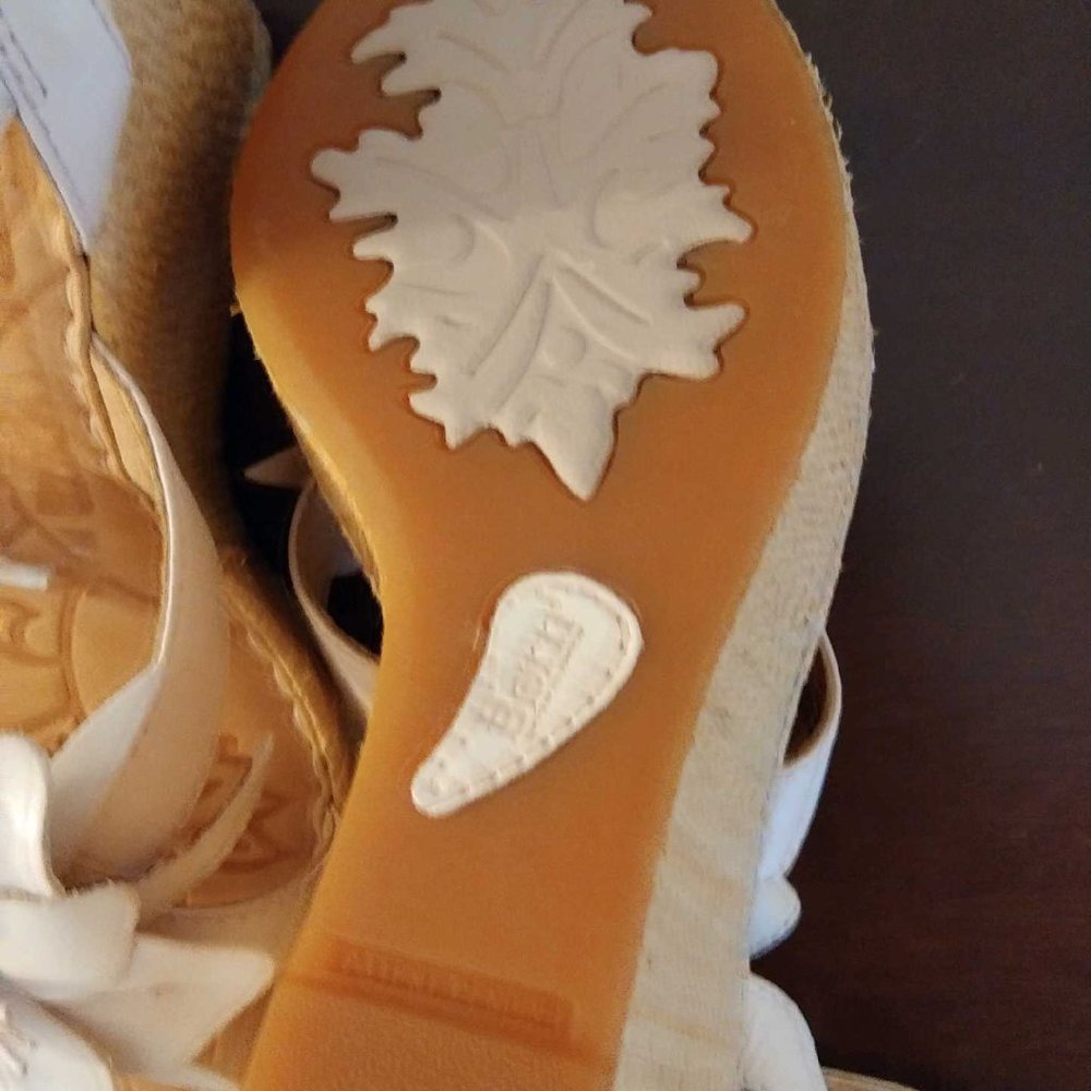 Born Leather Wedge Sandals - Picture 3 of 4